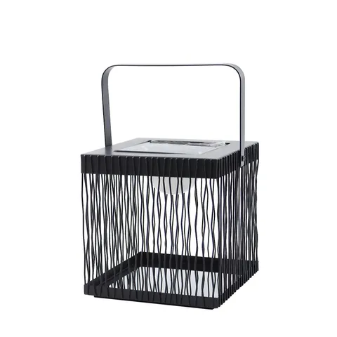 K BY KELLY HOPPEN INDOOR OUTDOOR SOLAR & RECHARGEABLE LANTERN