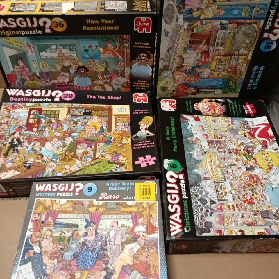 5 BOXED JUMBO WASGIJ? PUZZLES
