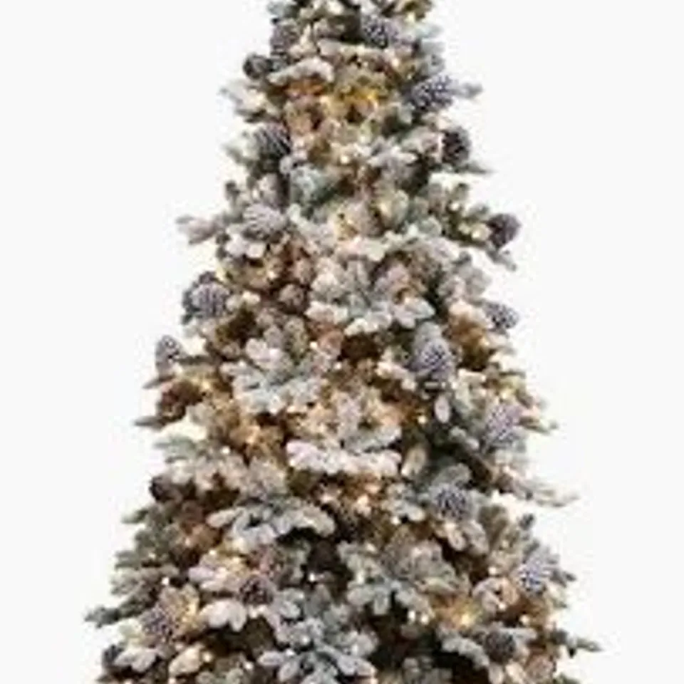 SANTA'S BEST PRE-LIT SNOW KISSED AUBURN CHRISTMAS TREE 6FT - COLLECTION ONLY