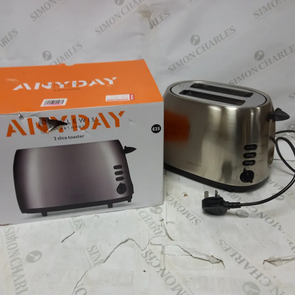 JOHN LEWIS ANYDAY 2 SLICE TOASTERS