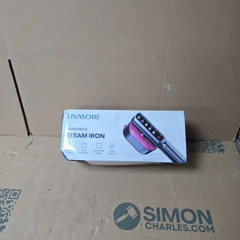 LIVMORE HANDHELD STEAM IRON – BOXED