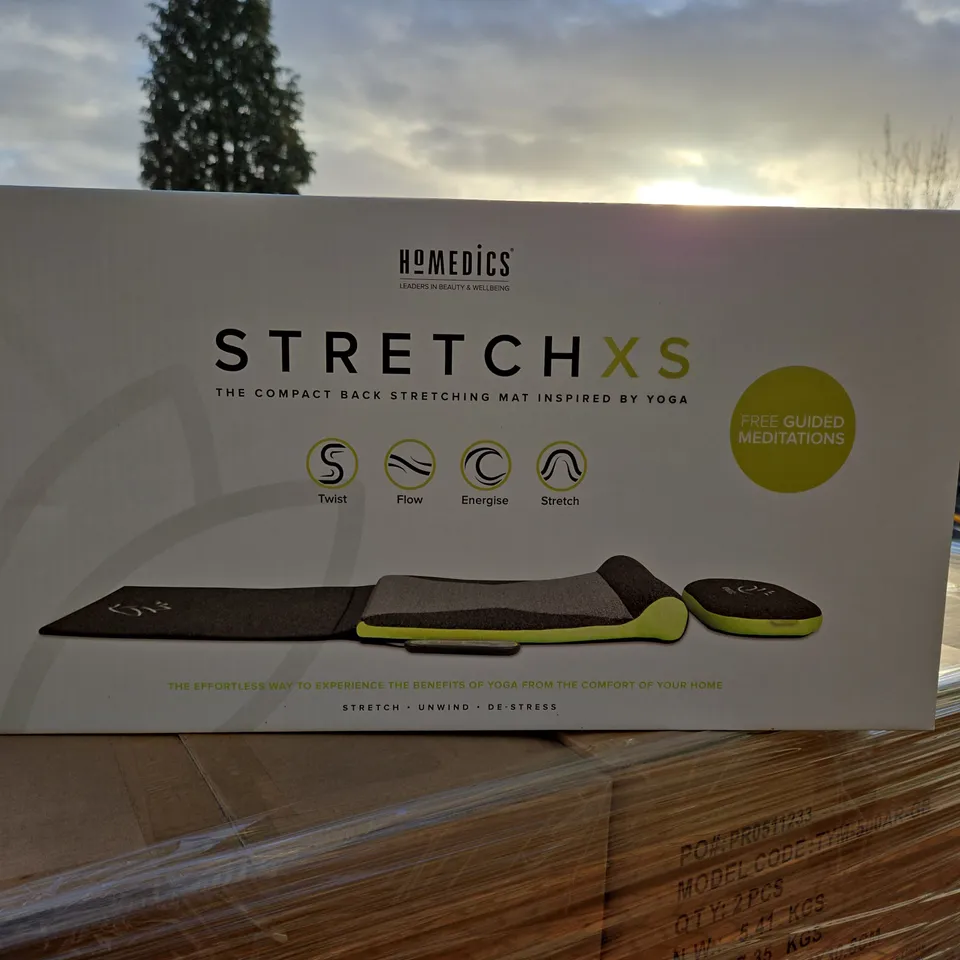 BOXED SET OF 2 HOMEDICS STRETCHXS BACK STRETCHING MAT