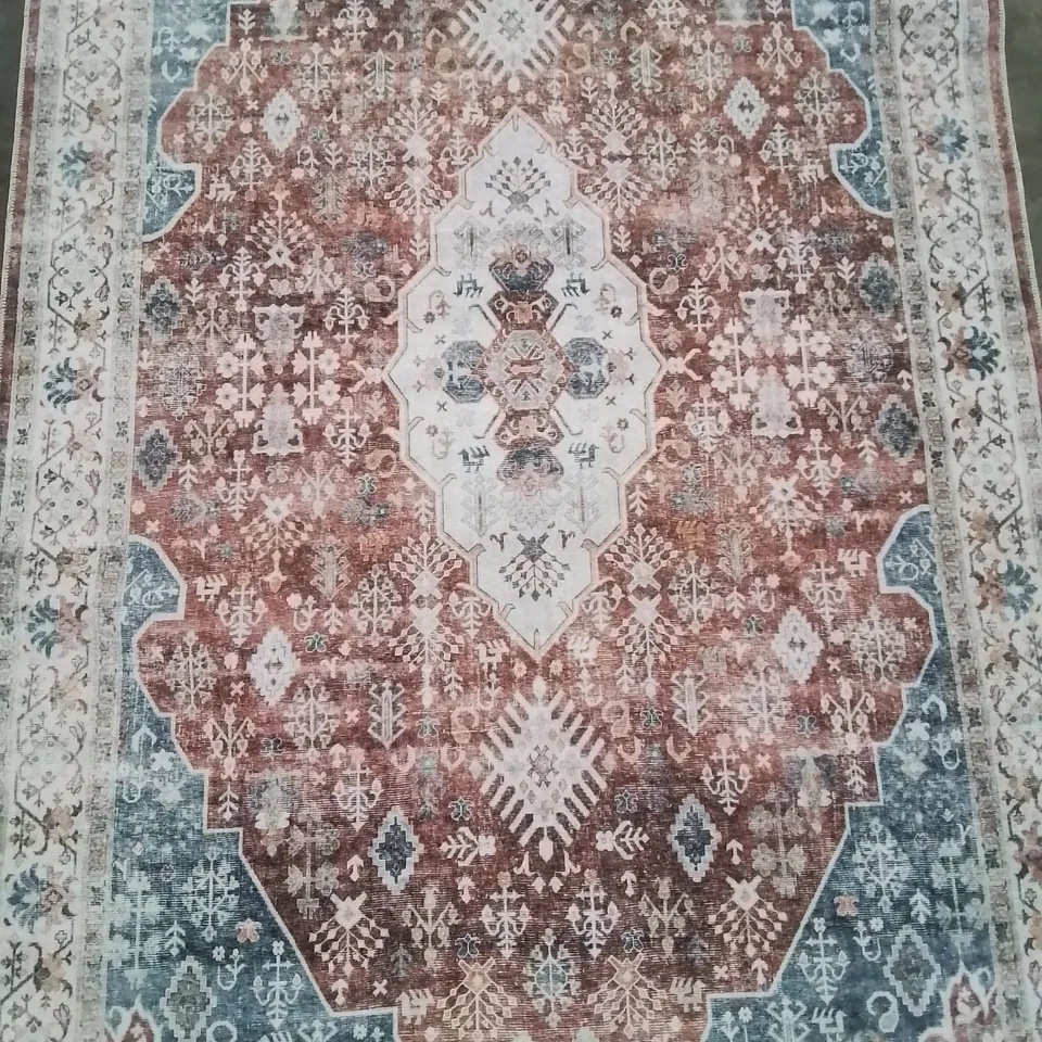 QUALITY DESIGNER TABRIZ RANGE 150X230CM AREA RUG IN RED
