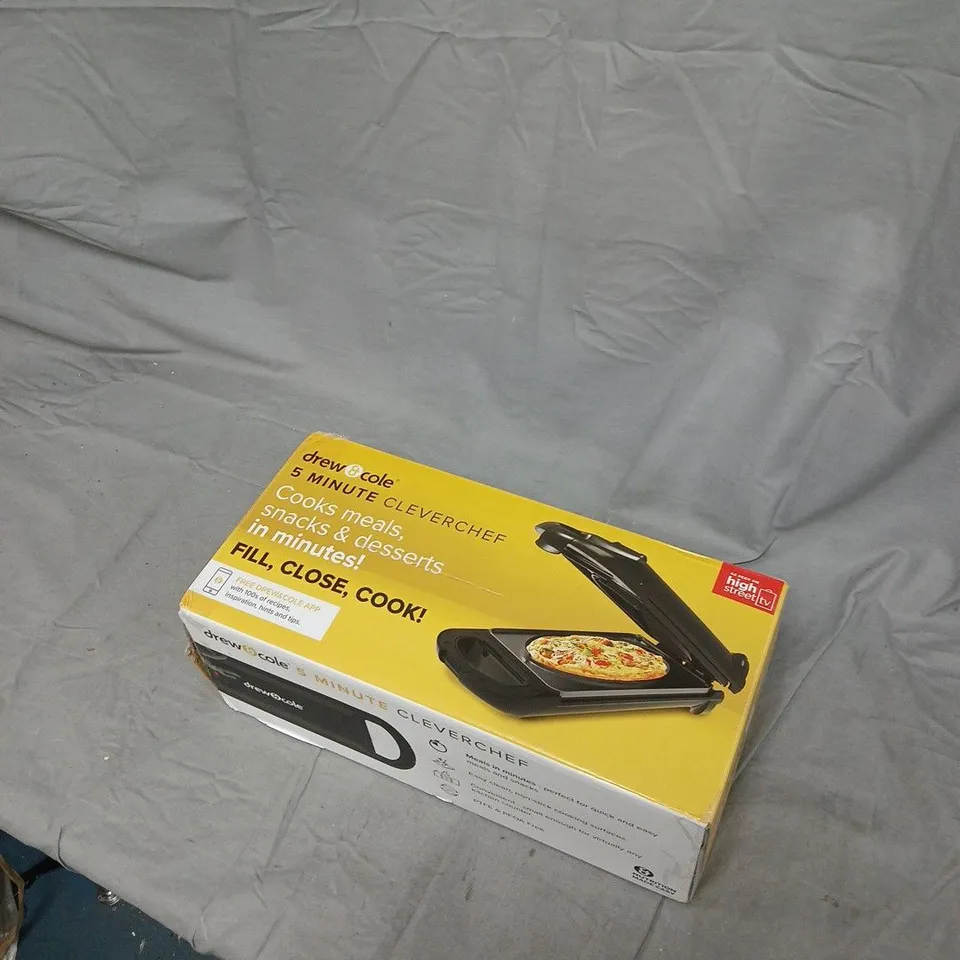 DREW & COLE 5 MINUTE CLEVERCHEF KITCHEN APPLIANCE – BOXED NOT TESTED