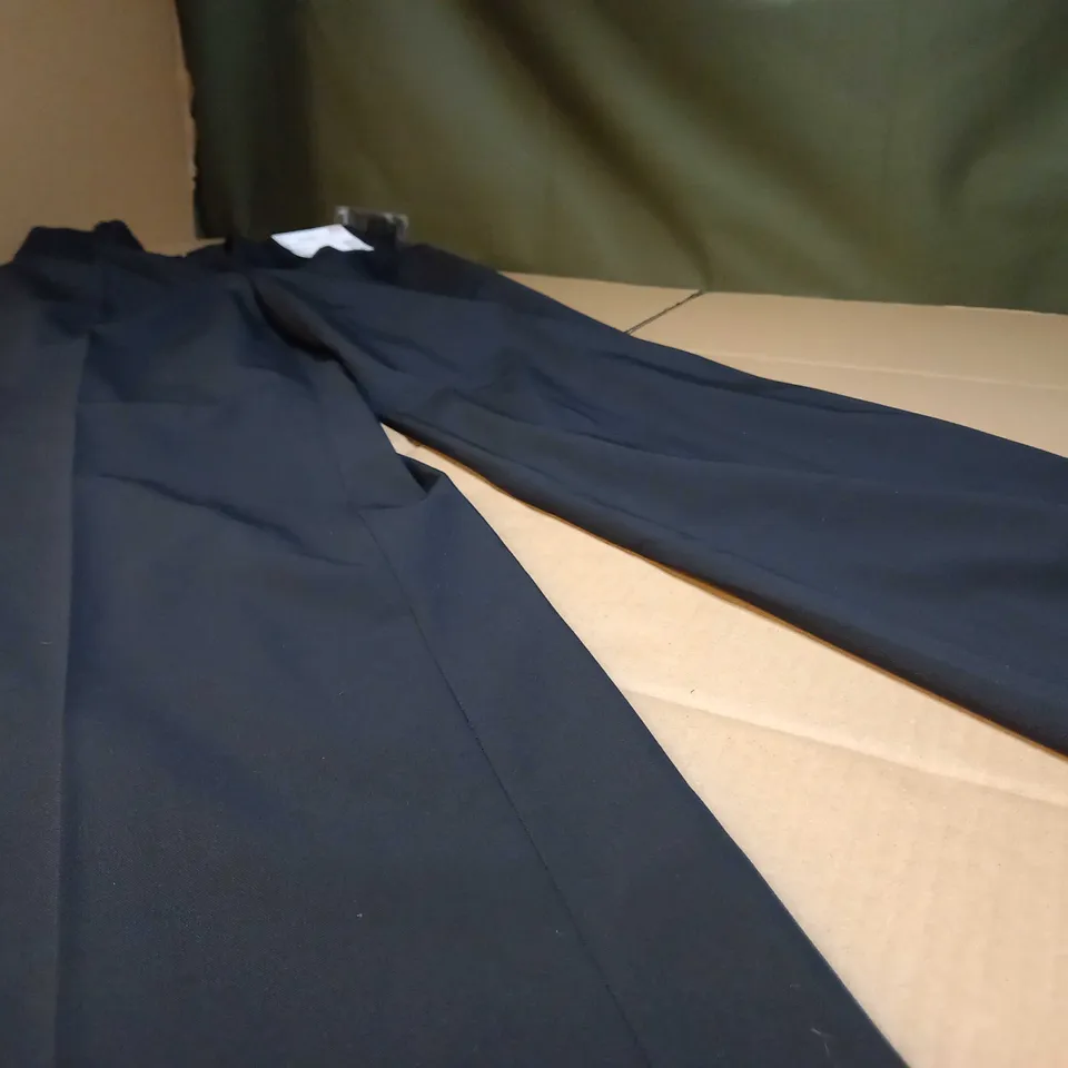 UNIQLO BLACK WIDE LEG TROUSERS - SMALL