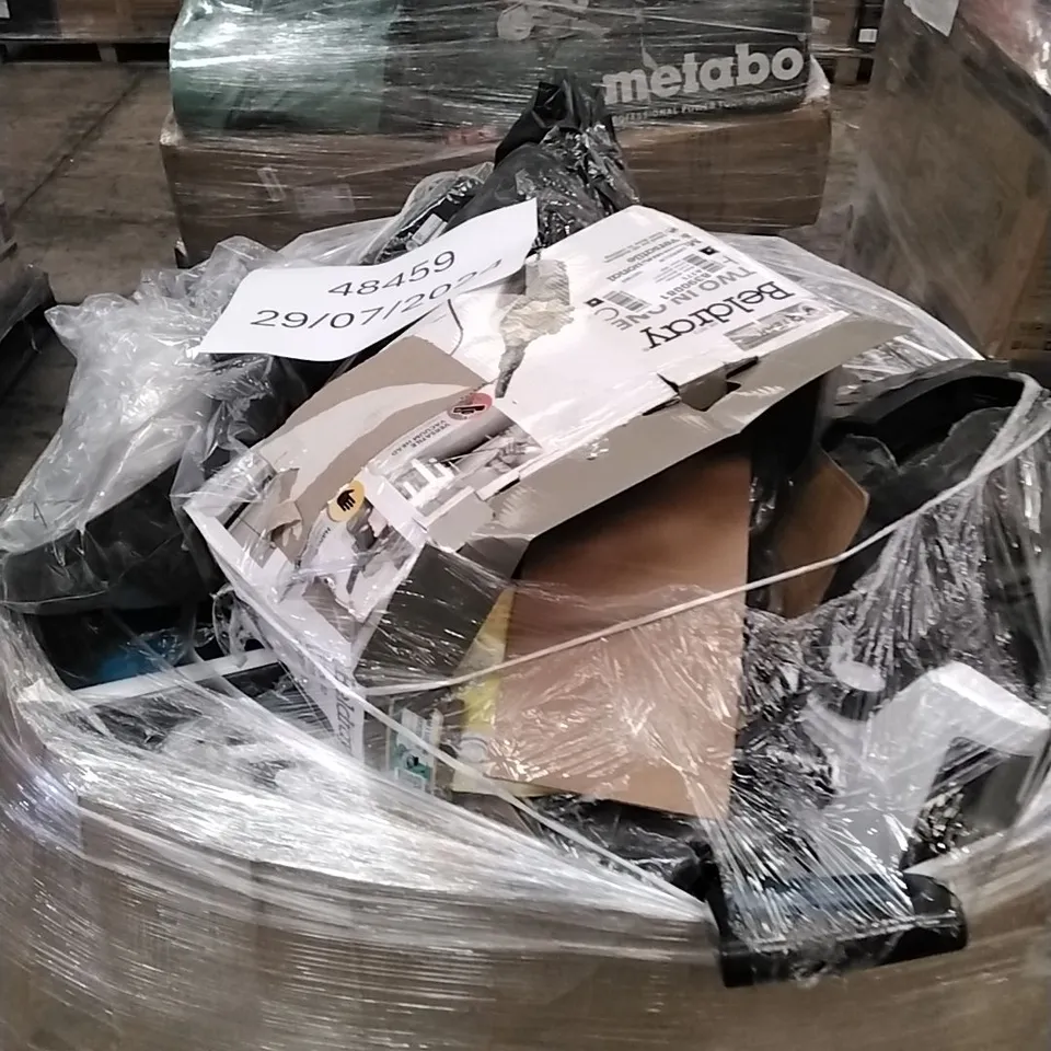 PALLET OF APPROXIMATELY 25 UNPROCESSED RAW RETURN HOUSEHOLD AND ELECTRICAL GOODS TO INCLUDE;