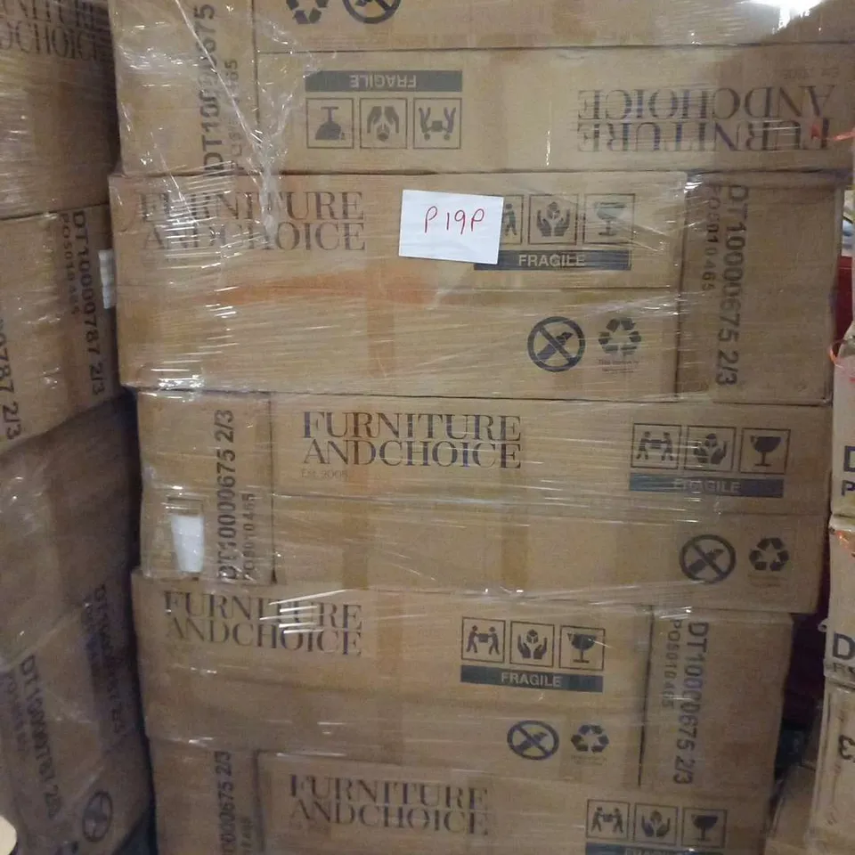 PALLET OF ASSORTED PEAKE DINING TABLE PARTS