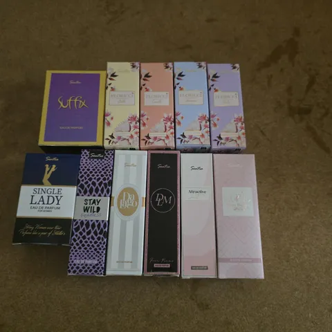 LOT OF 10 ASSORTED SEALED SENTIO 15ML EAU DE PARFUMS
