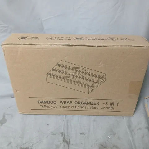 BOXED BAMBOO WRAP ORGANISER - 3IN1