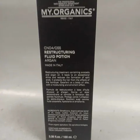 BOXED SEALED MY ORGANICS RESTRUCTURING FLUID POTION 