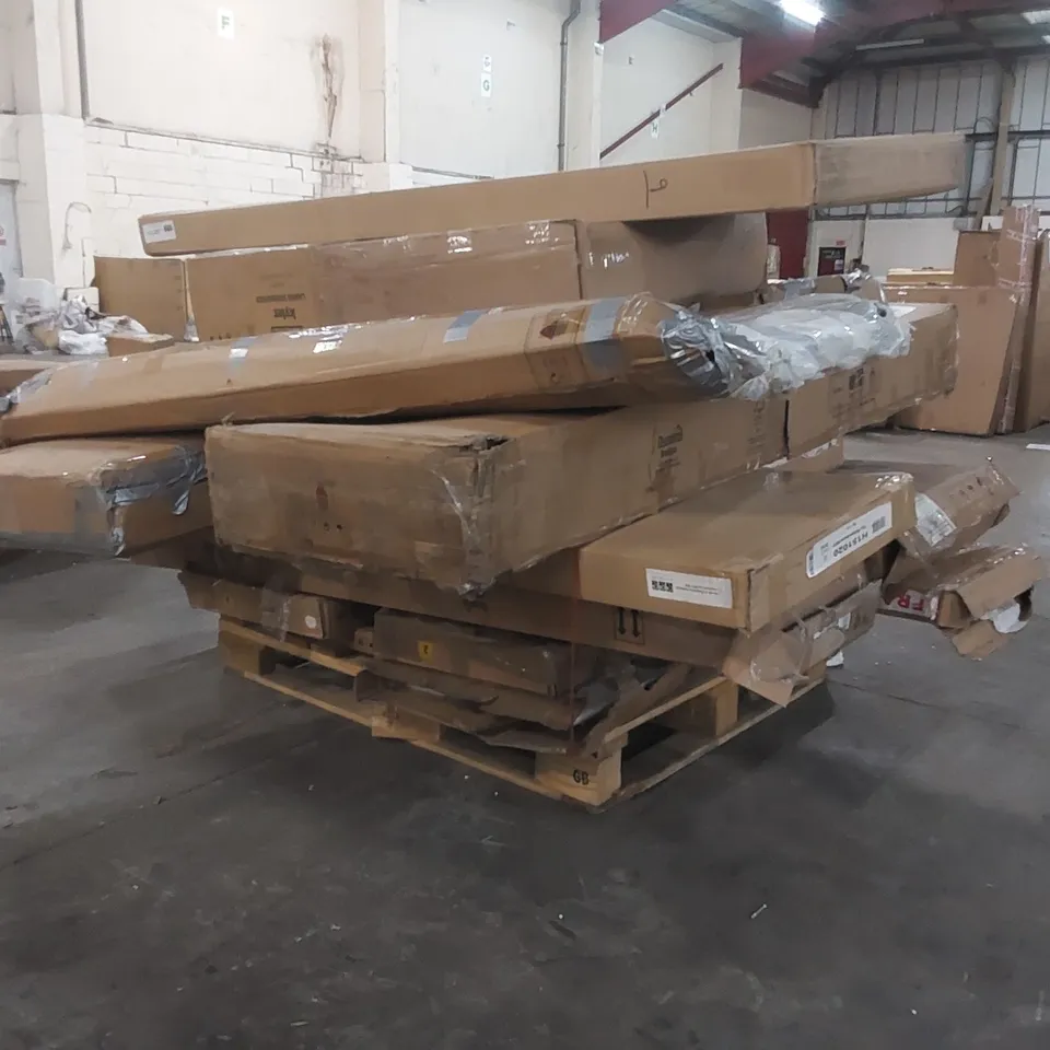 PALLET CONTAINING A LARGE ASSORTMENT OF FURNITURE PARTS ECT