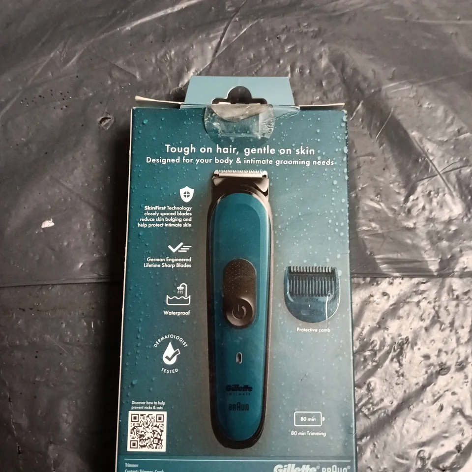 GILLETTE BODY GROOMER TRIMMER – TEAL/BLUE, WATERPROOF