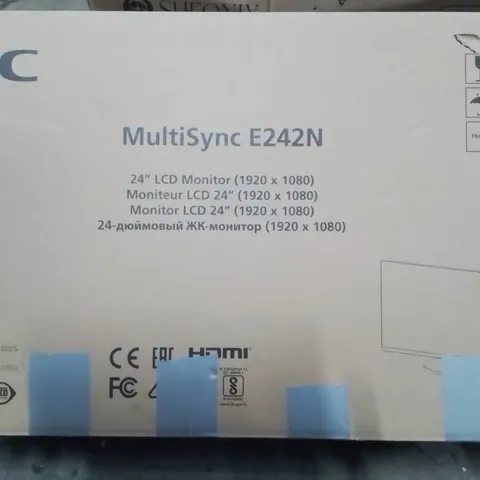 BOXED NEC MULTISYNC E242N 24" LCD MONITOR (1920 X 1080)