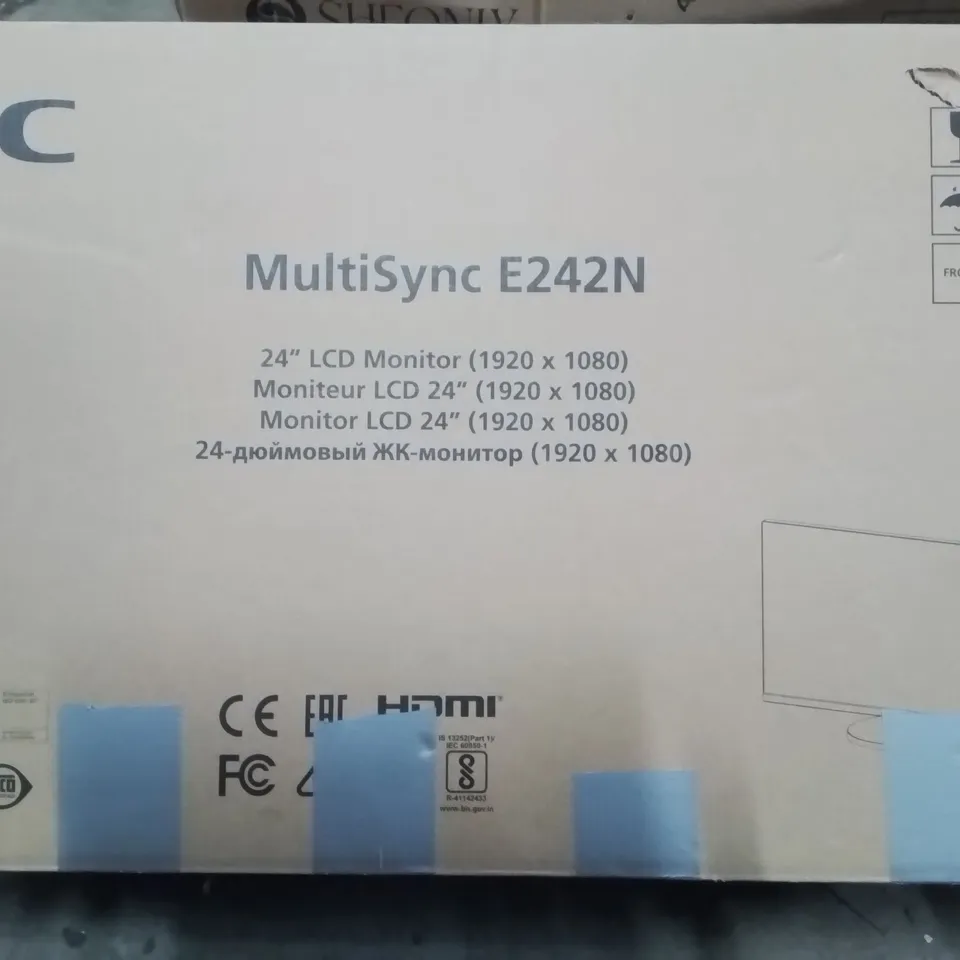 BOXED NEC MULTISYNC E242N 24" LCD MONITOR (1920 X 1080)