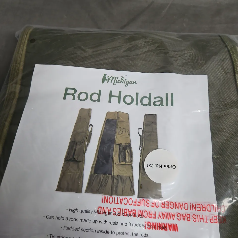 MICHIGAN ROD HOLDALL – FISHING ROD CARRY CASE (GREEN)