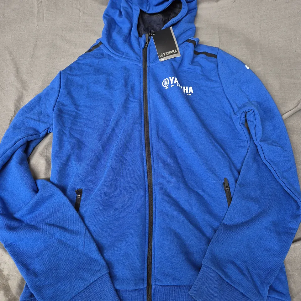 YAMAHA ZIP HOODIE IN BLUE - MEDIUM