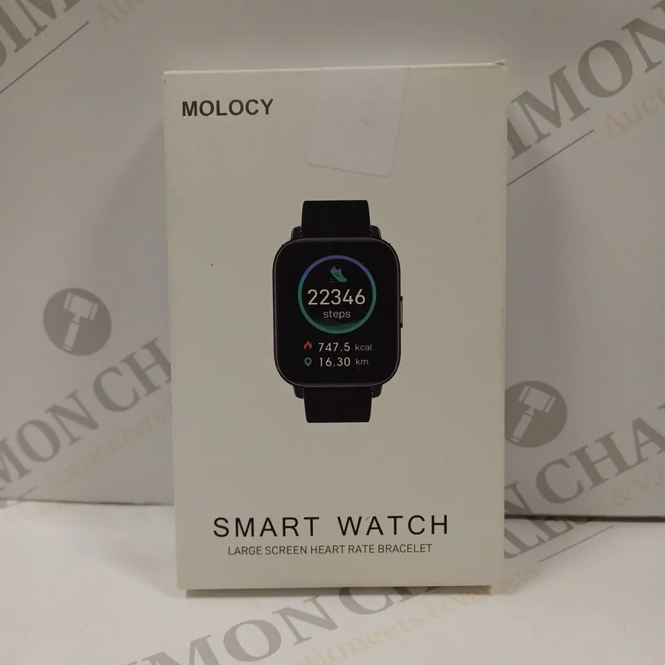 BOXED SEALED MOLOCY SMART WATCH LARGE SCREEN HEART RATE BRACELET 