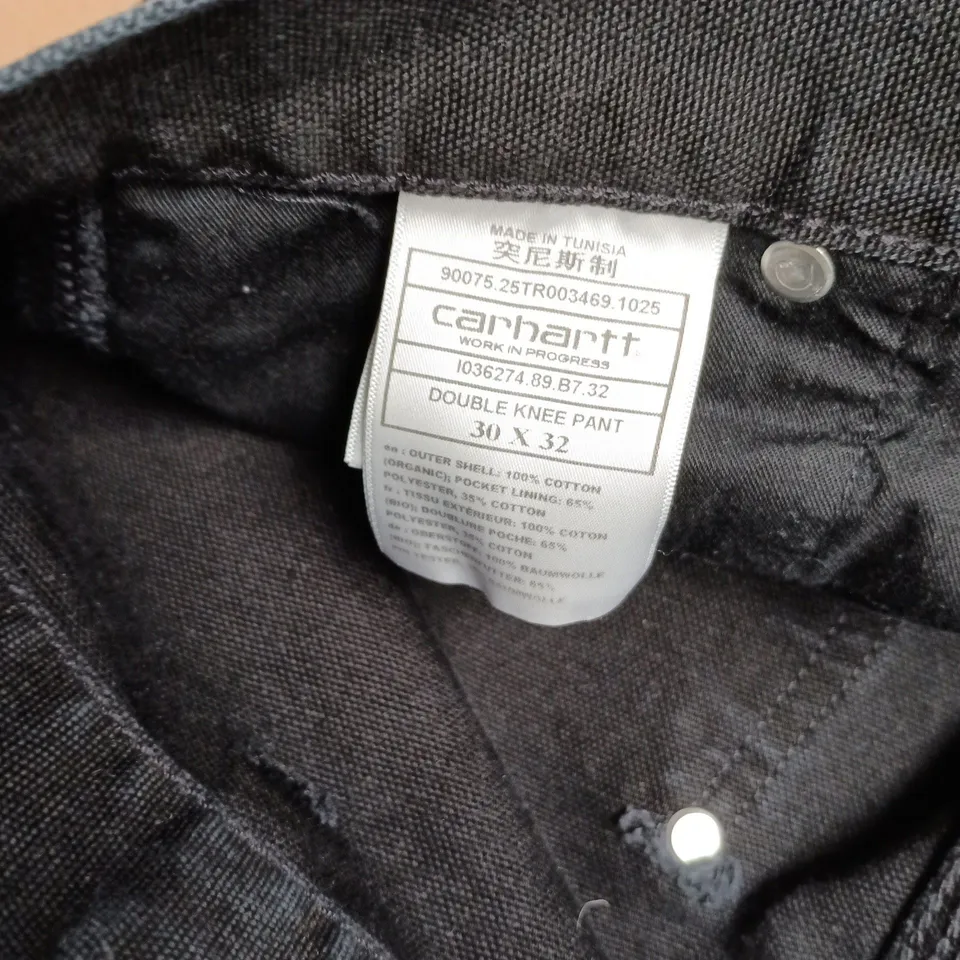 Carhartt Double Knee Pant – Black Denim, UK 30 (30x32) – Carhartt WIP