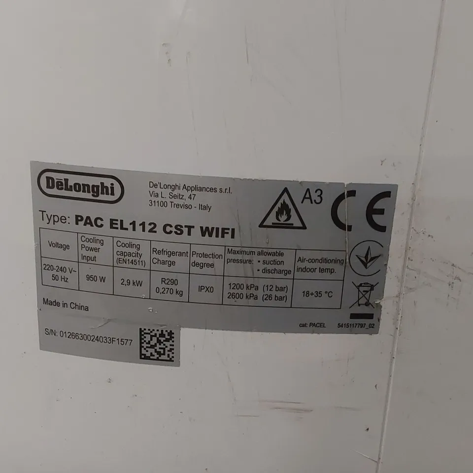 DELONGHI PINGUINO CARE4ME PORTABLE AIR CONDITIONER 
