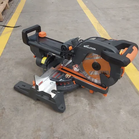BOXED EVOLUTION R255SMS-DB+ PRO-PACK 255mm MULTI-MATERIAL DOUBLE BEVEL SLIDING MITRE SAW