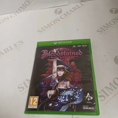 XBOX ONE BLOODSTAINES RITUAL OF THE NIGHT