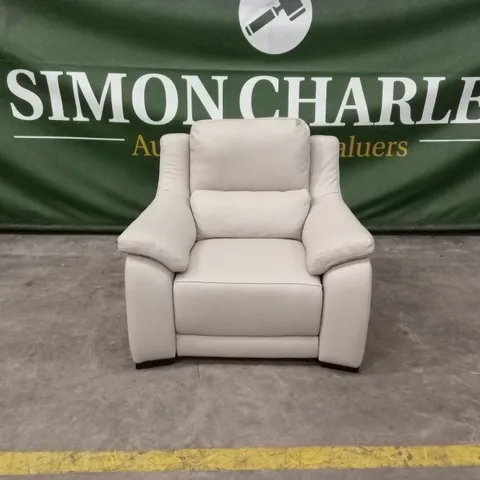 QUALITY DESIGNER ITALIAN MADE DEGANO LEATHER ELECTRIC RECLINER ARMCHAIR