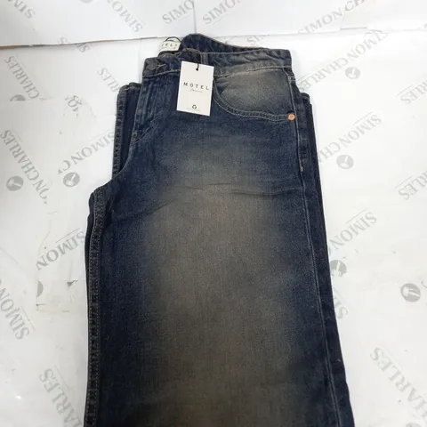 MOTEL LOW RISE PARALLEL AMBER WASH DENIM JEANS SIZE W32 L34