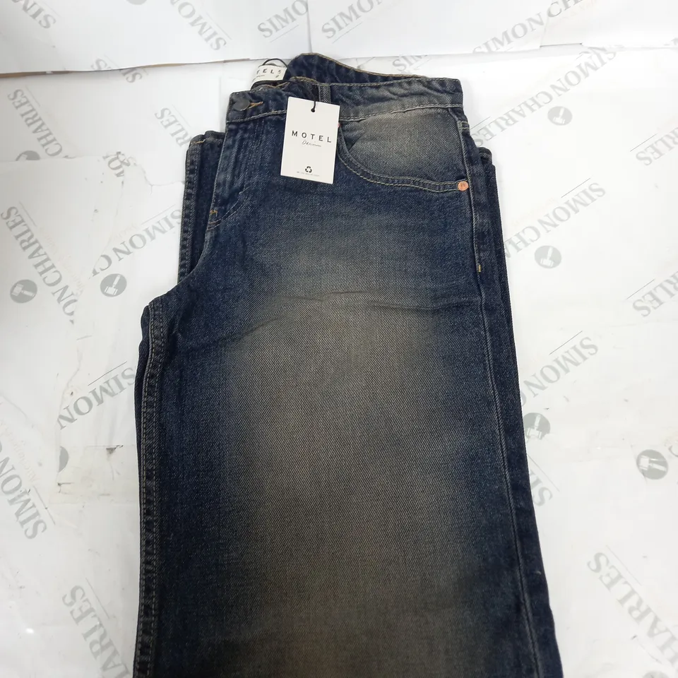 MOTEL LOW RISE PARALLEL AMBER WASH DENIM JEANS SIZE W32 L34