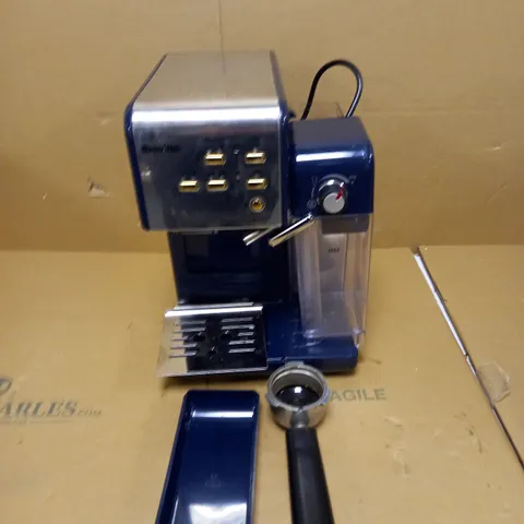 BREVILLE ONE-TOUCH COFFEEHOUSE COFFEE MACHINE - NAVY BLUE
