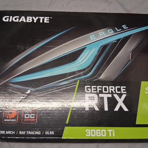BOXED NVIDIA GEFORCE RTX 3060 TI EAGLE OC 8G WINDFORCE 2X COOLING SYSTEM