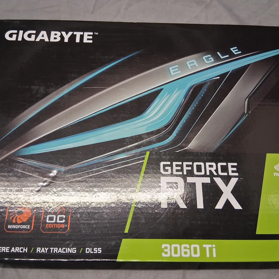 BOXED NVIDIA GEFORCE RTX 3060 TI EAGLE OC 8G WINDFORCE 2X COOLING SYSTEM