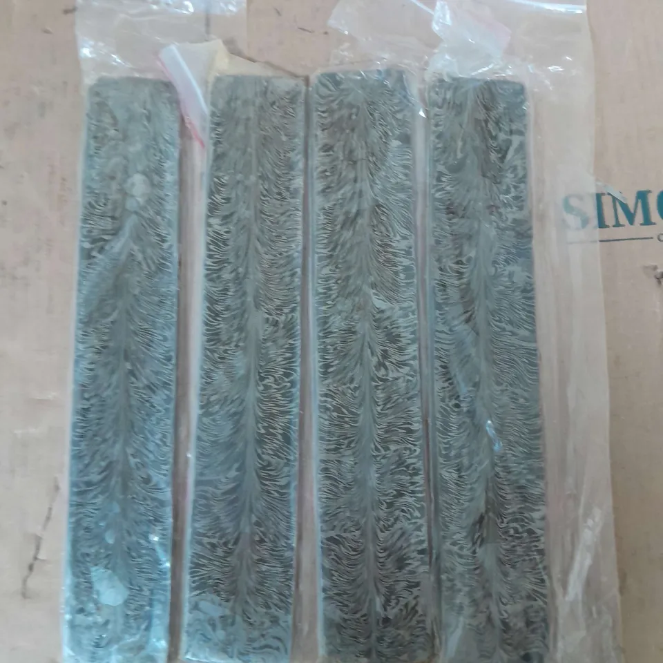 LOT OF 4 DAMASCUS METAL BLANKS 