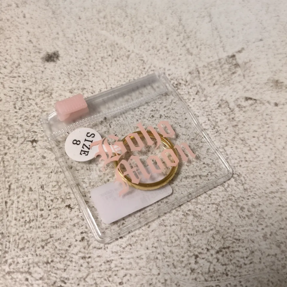 BOHO MOON - GOLD RING – US 8 (UK 7, EUR 57) IN PACKAGING