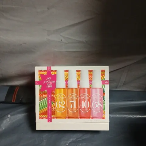 SOL DE JANEIRO SPRITZ & SHINE TRAVEL SET – 4 X BODY FRAGRANCE MISTS