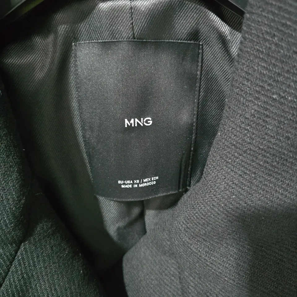 MNG WOMEN'S BLACK BELTED COAT, XS