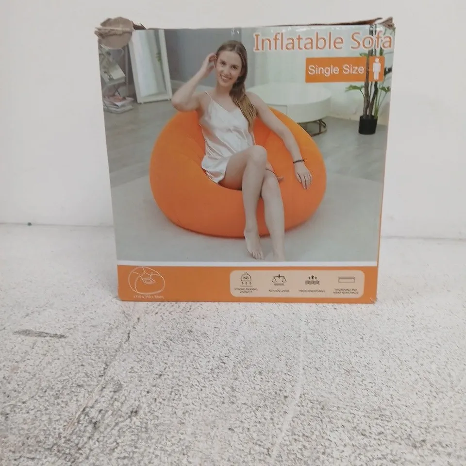 INFLATABLE SOFA – BEAN BAG CHAIR, SINGLE SIZE (110 X 110 X 85 CM)