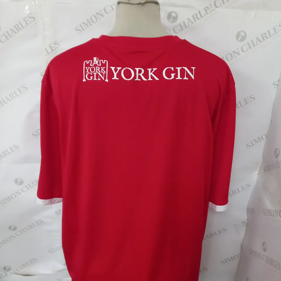 YORK CITY FC FOOTBALL JERSEY SIZE XL