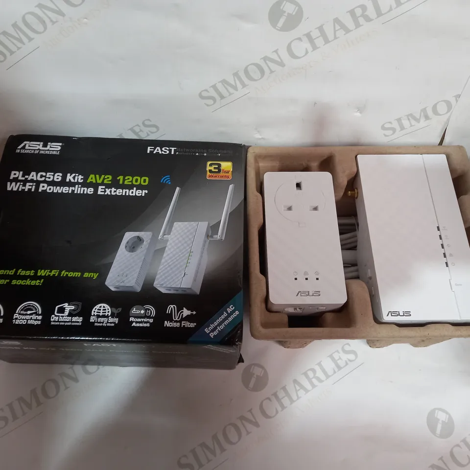 BOXED ASUS PL-AC56 KIT AV2 1200  WI-FI POWERLINE EXTENDER
