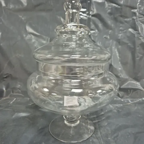 UNBRANDED GLASS STORAGE JAR - COLLECTION ONLY