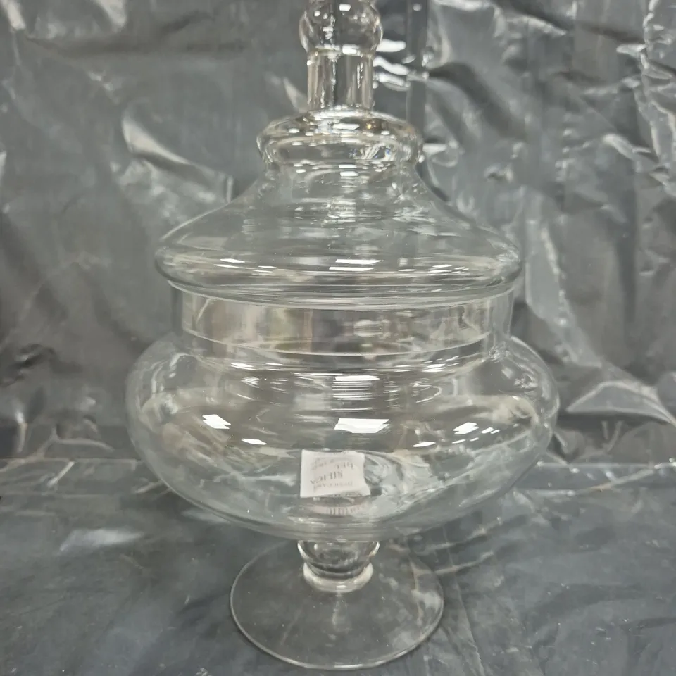 UNBRANDED GLASS STORAGE JAR - COLLECTION ONLY