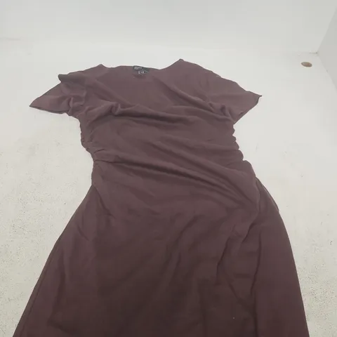 NOBODY'S CHILD MAROON DRESS, UK 8 