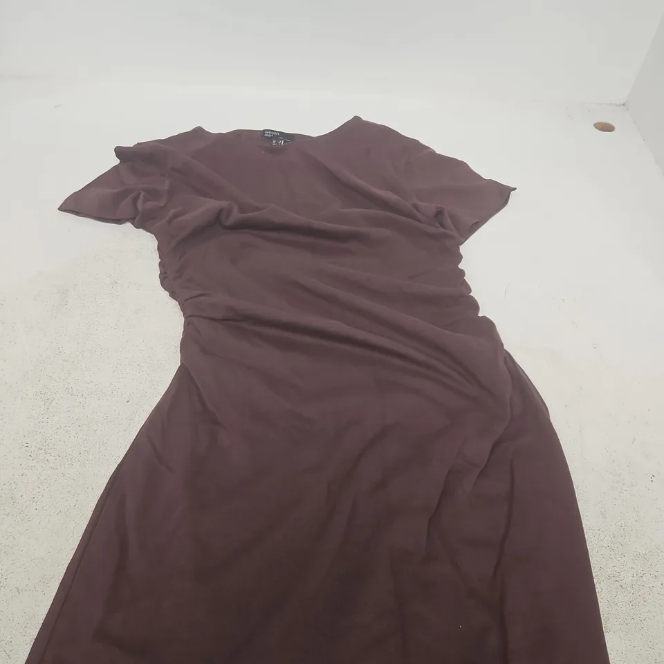 NOBODY'S CHILD MAROON DRESS, UK 8 