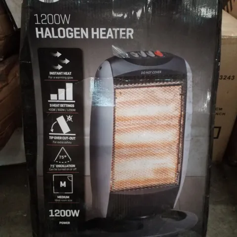 BOXED DAEWOO 1200W HALOGEN HEATER 