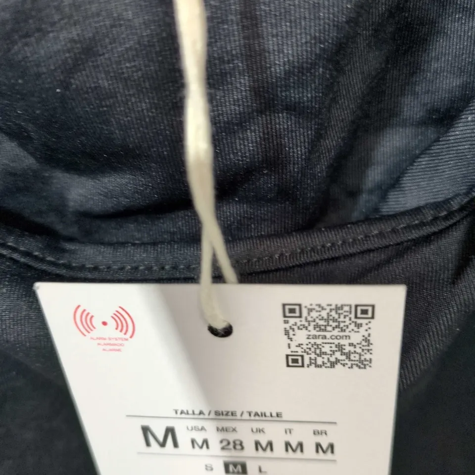 ZARA BLACK DRAPED SLEEVELESS TOP – WOMEN, UK SIZE M