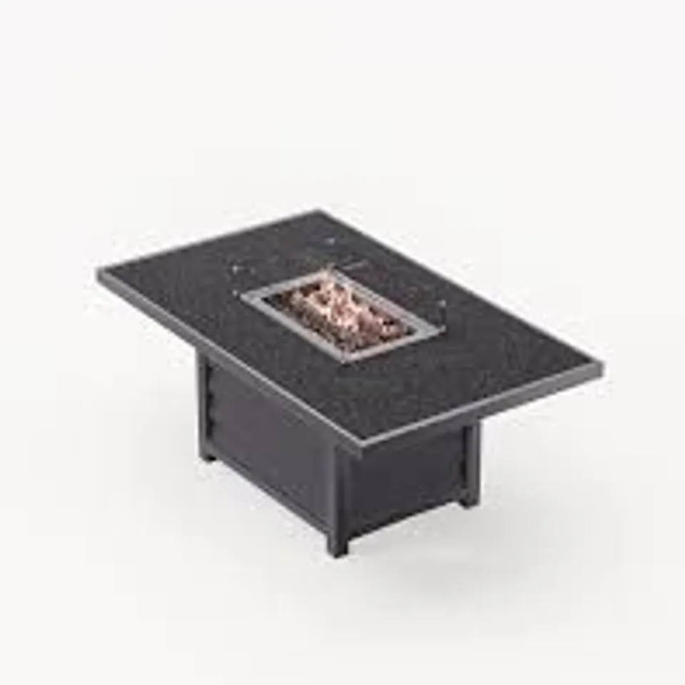 BOXED ROYALCRAFT RECTANGULAR FIRE PIT TABLE - GREY (1 BOX)