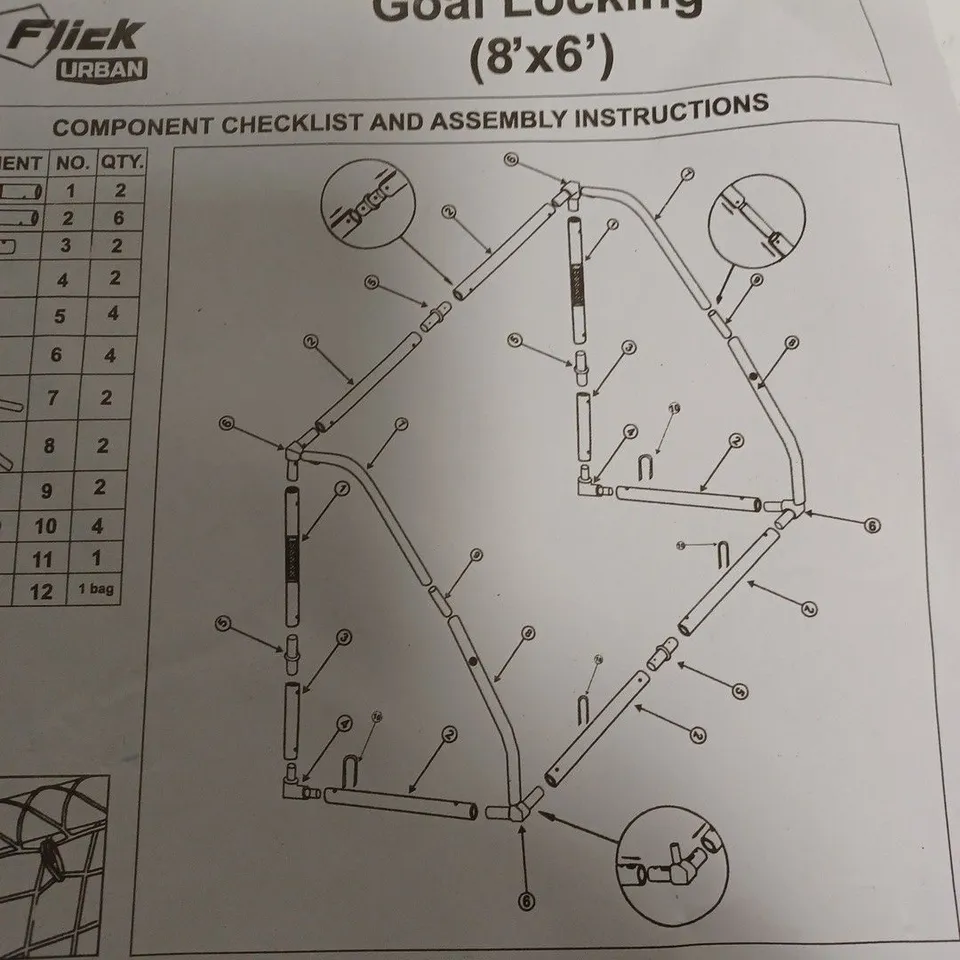 FLICK URBAN 8X6FT GOAL 