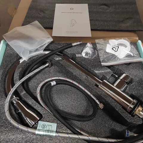 BOXED PULL DOWN SPRAY SINGLE LEVER KITCHEN TAP (1 BOX)