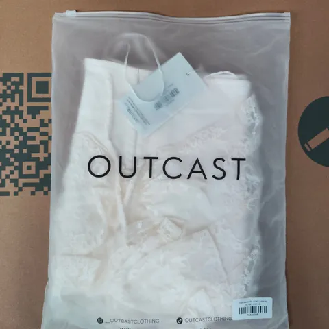 BAGGED OUTCAST TOSCANA SKIRT IN IVORY SIZE SMALL