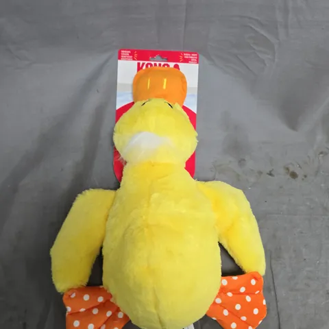 YELLOW PLUSH DUCK SOFT TOY - DOG TOY 
