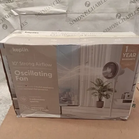 BOXED KEPLIN OSCILLATING 10" FAN